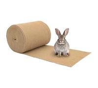 Kaloriko Tapis de Chanvre pour rongeurs 100% Naturel, 0,5 x 25 m, 5 mm, découpable pour Cage, boîte de Transport, Lapins, cochons d’Inde, Hamsters, Absorbant et hygiénique