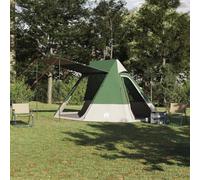 Kaloriko Tente de Camping Verte en Taffetas Durable 482 x 360 x 227 cm avec Double Toit, piquets Solides, Ventilation optimale, pour randonnée, Plage, Montagne et Bivouac