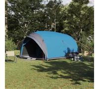 Kaloriko Tente tunnel avec toit en taffetas robuste, 410 x 285 x 198 cm, bleu, avec port E et crochets pour camping, extérieur, randonnée, festival, coupe-vent, imperméable, respirante, ultra légère