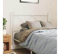 Kaloriko Tête de lit en métal blanc 100 cm pour cadre de lit, design en acier robuste, dossier stable pour chambre à coucher, montage facile, aspect classique