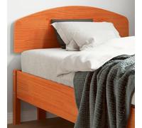 Kaloriko Tête de lit marron cire 100 cm, pin massif, design robuste pour chambre à coucher, offre un excellent dossier et une stabilité