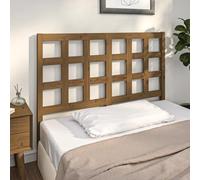 Kaloriko Tête de lit marron miel 125,5 x 4 x 100 cm - Pin massif - Cadre en bois solide pour lit - Design rustique de chambre à coucher - Montage facile