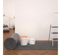 Kaloriko Toison de peintre antidérapante - 50 m - Gris - 280 g/m² - Film de protection de sol pour parquet, carrelage, tapis, stratifié, vinyle - Convient comme tapis et tapis anti-saleté