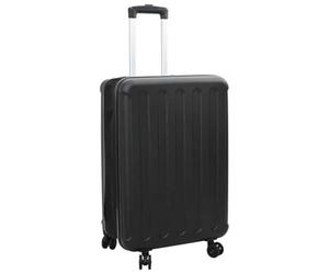 Kaloriko Valise avec serrure noire en plastique ABS 34 x 23 x 55,5 cm bagage à main léger avec coque rigide et roulettes idéale pour les affaires, les vacances, le w nd, les vols, les bagages de