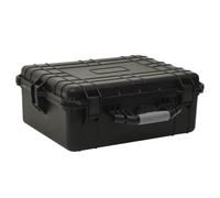 Kaloriko Valise de vol portable - Noir - 55 x 43 x 21 cm - En polypropylène ABS - Résistant aux chocs - Étanche - Rembourrée en mousse - Pour appareil photo - Accessoires - Organiseur pour extérieur