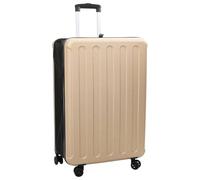 Kaloriko Valise de voyage avec serrure Champagne Plastique ABS 50 x 30 x 76 cm Trolley rigide léger imperméable résistant aux rayures avec poignée et roulettes pour affaires, vacances et w nd