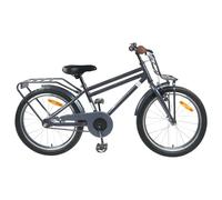 Kaloriko Vélo pour enfant 20" gris foncé en acier pour 6-11 ans avec garde-boue, sonnette, support et réflecteurs, convient pour la ville, le terrain, les loisirs et les excursions