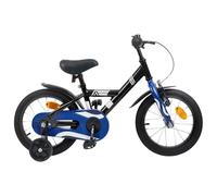 Kaloriko Vélo pour Enfants 12 Pouces Noir en Acier Durable pour Débutants de 2 à 4 Ans avec Guidons Réglables Selle Ergonomique Garde-Boue et Sonnette pour Balades Urbaines et Parcs