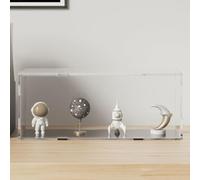 Kaloriko Vitrine transparente en acrylique - 34 x 16 x 14 cm - Protection contre la poussière - Pour magasin, musée, boutique