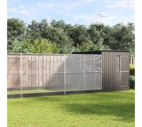 Kaloriko Volière argentée avec Extension en Acier galvanisé, Cage perchoir, Habitat, Parc extérieur, enclos pour canari Perruche Perroquet, abri spacieux 911 x 303 x 216 cm