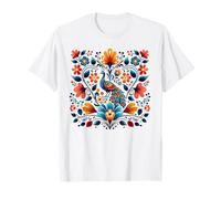 Kalotaszeg Hongrois Art Folk Fleur Floral T-Shirt