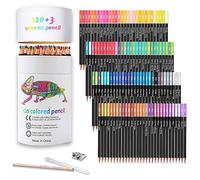 KALOUR Lot de 120 crayons de couleur, noyau souple avec couleurs vives, idéal pour le dessin, l'esquisse, l'ombre, les crayons de couleur pour adultes et débutants