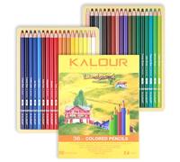 KALOUR PDAS Coffret de 36 Crayons de Couleur « Yellow Landscape », Crayons en Bois Prêts à l’Emploi pour Adultes, Artistes et Débutants - Coloriage, Dessin et Croquis