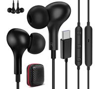 KALPO-Écouteurs Usb C Pour Galaxy A56 A36 A35 A55 5G Samsung A54 A34 S24 S25,Magnétique Type C Casque Filaire Avec Microphone Contrôle Du Volume Pour Iphone 16 15 Pro Pixel 9 8 7A Xiaomi 15 14 Ipad M