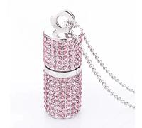 KALPZ-3 Couleurs Collier En Cristal Usb 2.0 Clé Usb 128Gb Rose Clé Usb 64Gb 32Gb 16Gb 8Gb 4Gb Clé Usb Memoria Usb Cadeau Usb ¿mavera,Rose,128 Go