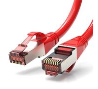 KALPZ-(3 Pièces/Paquet) Cordon De Raccordement Ethernet Rj45 Cat 6 Sftp Câble De Raccordement Cat6 S/Ftp Sans Accroche 0.25/0.5/1/2/3/5/10/15/20M Lszh,0.25M,Red X3