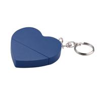 KALPZ-Clé Usb 2.0 En Forme De C?ur En Bois, Porte-Clés, Clé Usb, Clé Usb Créative, Cadeau Coloré Pour Mariage, 64 Go 32 Go 16 Go, Disque U Portable,16 Go,Bleu Profond