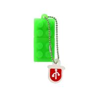 KALPZ-Clé Usb Blocs De Construction Clé Usb 256 Go Clé Usb Cle Memoria Usb 16 Go 32 Go 64 Go 128 Go Enfants Jouet Mémoire Stockage Flash,128 Go,Green