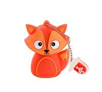 KALPZ-Clé Usb Dessin Animé Mignon 64 Go Clé Usb Pingouin Animal 32 Go Chat Hibou Clé Mémoire Lion Clé Dinosaure Stockage Externe 16G,128 Go,Fox