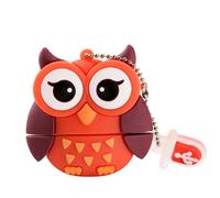 KALPZ-Clé Usb Dessin Animé Mignon 64 Go Clé Usb Pingouin Animal 32 Go Chat Hibou Clé Mémoire Lion Clé Dinosaure Stockage Externe 16G,128 Go,Owl