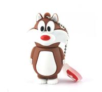 KALPZ-Clé Usb En Forme D'Animal, Chat Noir, Chaton Mignon De Dessin Animé, Clé Usb, Cadeau Créatif, 32 Go, 4 Go, 8 Go, 16 Go, 64 Go, 128 Go, 256 Go,1 Go,Violet