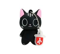 KALPZ-Clé Usb En Forme D'Animal, Chat Noir, Chaton Mignon De Dessin Animé, Clé Usb, Cadeau Créatif, 32 Go, 4 Go, 8 Go, 16 Go, 64 Go, 128 Go, 256 Go,1 Go,Ivoire
