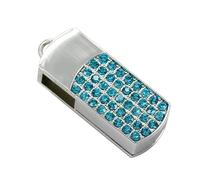 KALPZ-Clé Usb Professionnelle Clé Usb Pendentif En Cristal Clé Usb 256G 128Gb 64Gb 32Gb 16Gb 8Gb Clé Usb Clé Usb Diamant Usb 2.0 Clé Mémoire,128 Go,Light Blue