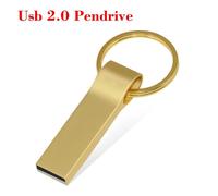 KALPZ-Clé Usb Rose Dorée 128 Go Argent Usb 64 Go Clé Mémoire Haute Vitesse Porte-Clés Gratuit Clé Usb 32 Go Cadeaux Créatifs Clé Usb,Yellow,128 Go