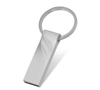 KALPZ-Clé Usb Rose Dorée 128 Go Argent Usb 64 Go Clé Mémoire Haute Vitesse Porte-Clés Gratuit Clé Usb 32 Go Cadeaux Créatifs Clé Usb,Silver Usb 2.0,128 Go
