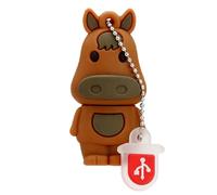 KALPZ-Clé Usb Signes Du Zodiaque Chinois, Clé Usb 32 64 128 4 8 16 256 Go, Clé Usb 2.0 256 Go, Clé Usb Singe/Chauve/Lapin, Mini Cadeau,128 Go,Horse