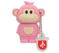 KALPZ-Clé Usb Signes Du Zodiaque Chinois, Clé Usb 32 64 128 4 8 16 256 Go, Clé Usb 2.0 256 Go, Clé Usb Singe/Chauve/Lapin, Mini Cadeau,128 Go,Monkey-Pink