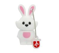 KALPZ-Dessin Animé Cochon Rose Clé Usb Disque Animal Chien Lapin Cheval Singe Clé Mémoire Zodiaque Clé 8Gb 16Gb 32Gb 256Gb,128 Go,Rabbit