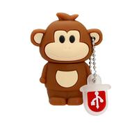 KALPZ-Dessin Animé Cochon Rose Clé Usb Disque Animal Chien Lapin Cheval Singe Clé Mémoire Zodiaque Clé 8Gb 16Gb 32Gb 256Gb,128 Go,Brown Money