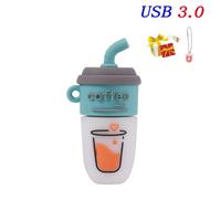 KALPZ-Dessin Animé Haute Vitesse Usb 3.0 Clé Usb 64Gb Tasse De Café Couleur Caméra Stylo Lecteur Avec Porte-Clés Chat Mignon Clé Mémoire Cadeau De Vacances,I,16Gb