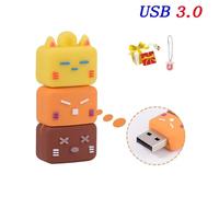 KALPZ-Dessin Animé Haute Vitesse Usb 3.0 Clé Usb 64Gb Tasse De Café Couleur Caméra Stylo Lecteur Avec Porte-Clés Chat Mignon Clé Mémoire Cadeau De Vacances,M,16Gb