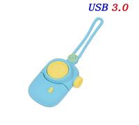 KALPZ-Dessin Animé Haute Vitesse Usb 3.0 Clé Usb 64Gb Tasse De Café Couleur Caméra Stylo Lecteur Avec Porte-Clés Chat Mignon Clé Mémoire Cadeau De Vacances,E,16Gb