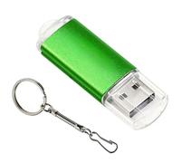 KALPZ-Jaster 100% Capacité Réelle Clé Usb 128Gb Porte-Clés Gratuit Clé Mémoire 64Gb Mini Clé En Métal 32Gb 16Gb Cadeau D'Affaires,128 Go,Green