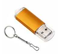 KALPZ-Jaster 100% Capacité Réelle Clé Usb 128Gb Porte-Clés Gratuit Clé Mémoire 64Gb Mini Clé En Métal 32Gb 16Gb Cadeau D'Affaires,128 Go,Yellow