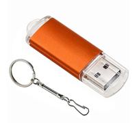 KALPZ-Jaster 100% Capacité Réelle Clé Usb 128Gb Porte-Clés Gratuit Clé Mémoire 64Gb Mini Clé En Métal 32Gb 16Gb Cadeau D'Affaires,128 Go,Orange