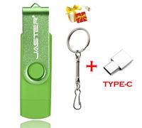 KALPZ-Jaster-Clé Usb 2.0 Otg Haute Vitesse, Support À Mémoire De 8Gb 16Gb 32Gb 64Gb, Micro Lecteur Flash, 2 En 1, Pour Smartphone Android,16 Go,Green