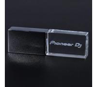 KALPZ-Jaster Clé Usb Lumineuse Couvercle Doré Clé Usb En Cristal Clé Usb 128Gb Clé Usb 64Gb Clé Usb Led Colorée 16Gb Avec Pioneer Dj,16 Go,White