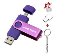 KALPZ-Jaster Clé Usb Otg Haute Vitesse 2.0 Clé Usb 64Gb 32Gb 16Gb Clé Mémoire 2 En 1 Clé Micro Usb Pour Smartphones Android,Purple,16Gb