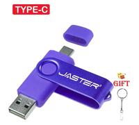 KALPZ-Jaster Clé Usb Rotative Rouge 128Gb Logo Personnalisé Gratuit 2.0Type-C Clé Usb 64Gb 32Gb 16Gb 8Gb Cadeau Créatif Clé Usb 4Gb,128 Go,Purple