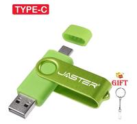 KALPZ-Jaster Clé Usb Rotative Rouge 128Gb Logo Personnalisé Gratuit 2.0Type-C Clé Usb 64Gb 32Gb 16Gb 8Gb Cadeau Créatif Clé Usb 4Gb,128 Go,Green