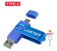 KALPZ-Jaster Clé Usb Rotative Rouge 128Gb Logo Personnalisé Gratuit 2.0Type-C Clé Usb 64Gb 32Gb 16Gb 8Gb Cadeau Créatif Clé Usb 4Gb,128 Go,Blue