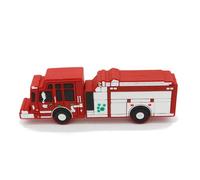 KALPZ-Jaster Silicone Voiture Usb 2.0 Clé Usb 128Gb Mignon Dessin Animé Cadeaux Pour Enfants Clé Mémoire 64Gb Incassable Joli Stylo Lecteur 32Gb,128 Go,Fire Truck