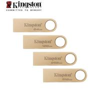 KALPZ-Kingston Datatraveler Se9G3 Clé Usb 64Gb 128Gb 256Gb 512Gb Usb3.2 Gen1 Clé Usb En Métal Or Max 220 Mo/S Disque U Portable,,128 Go