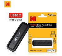 KALPZ-Kodak Double Clé Usb Clé Usb Clé Usb3.2 Gen 1 Otg Portable U Disque 32Gb 64Gb 128G 256G Pour Téléphone Ordinateur,,128Gb