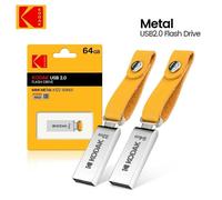 KALPZ-Kodak K122 Mini Clé Usb Clé Usb Clé Mémoire Clé 32Gb 64Gb 128Gb U Disque Clé De Stockage Usb Métallique Avec Bracelet En Cuir,,128 Go