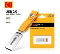 KALPZ-Kodak-Mini Clé Usb 2.0 Étanche, Clé Usb, Disque U En Cuir Et Métal, K122, 64 Go, 32 Go,,32 Go